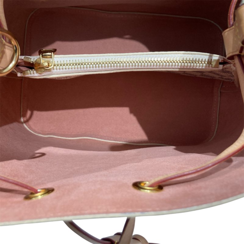 LOUIS VUITTON 路易威登 N40344 NEONOE 單肩包 水桶包 白色 棋盤格 PVC-12