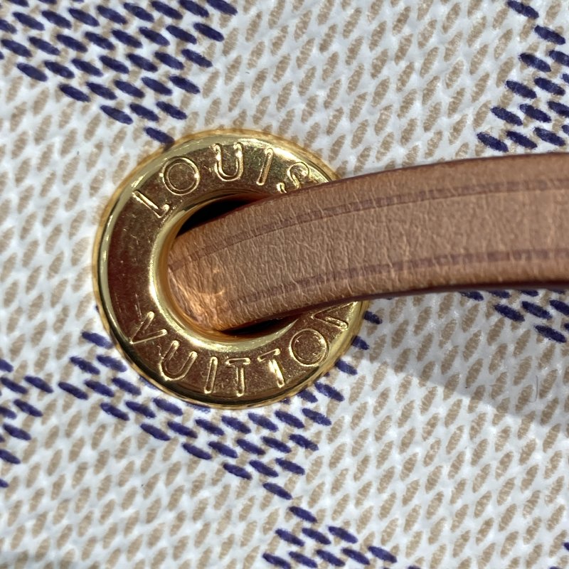 LOUIS VUITTON 路易威登 N40344 NEONOE 單肩包 水桶包 白色 棋盤格 PVC-15