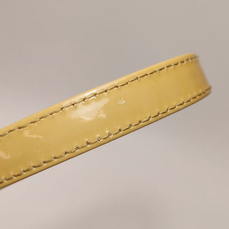 Dior Lady Dior戴妃包大號漆皮藤格紋字母Logo吊飾單肩包-11