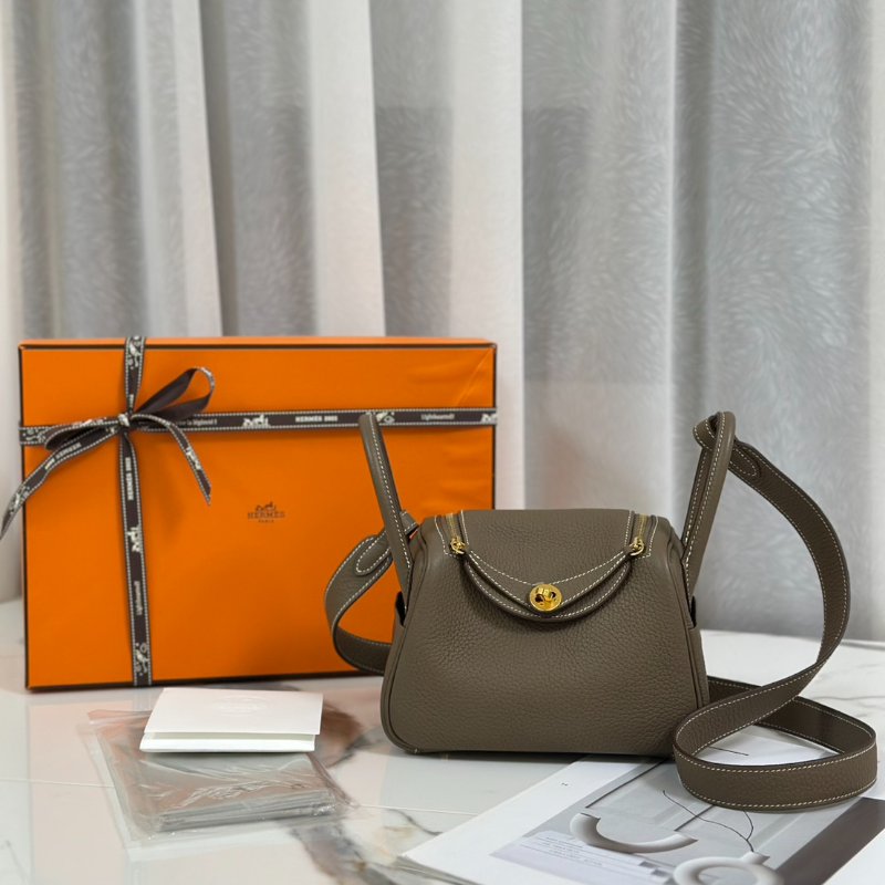 HERMES Mini lindy - 大象灰金 Z-8