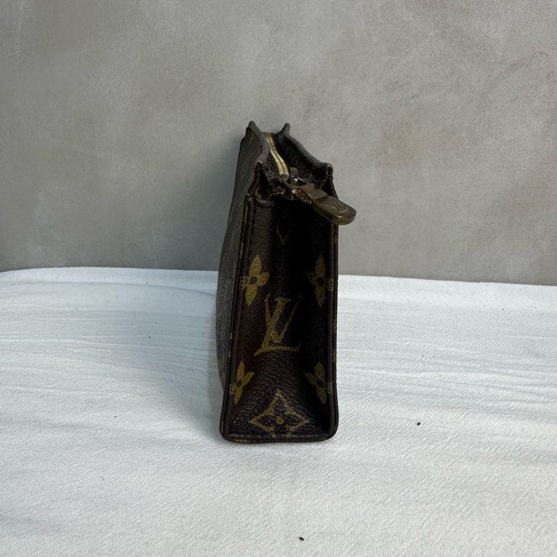 Louis Vuitton 中古老花迷你洗漱手拿包-5