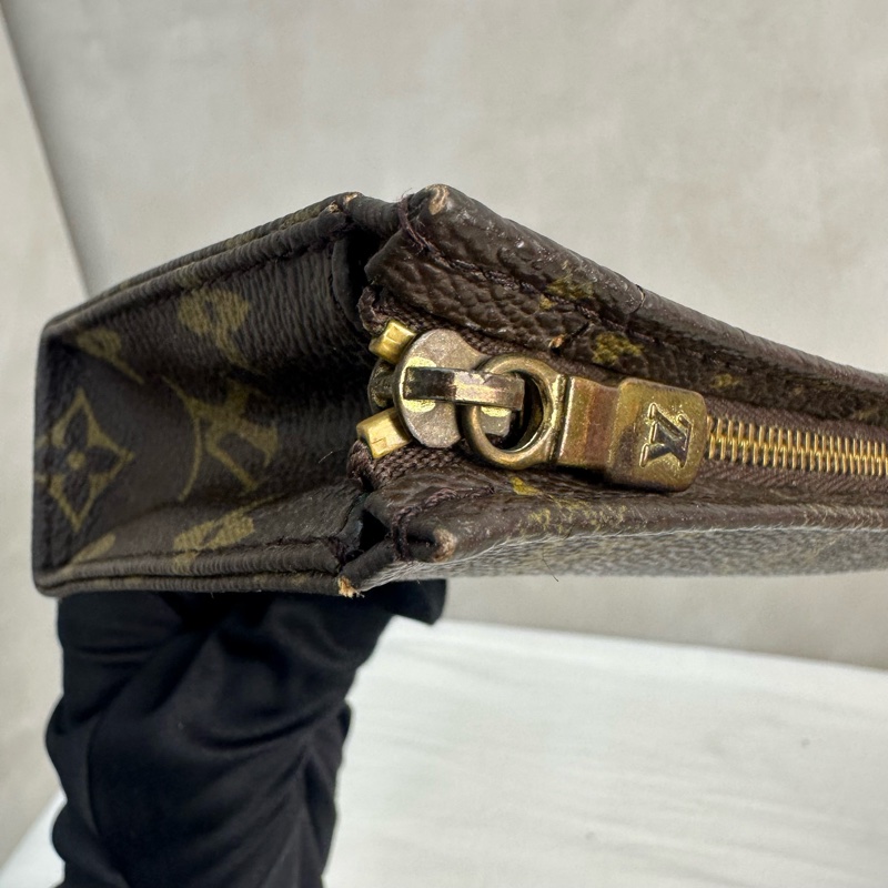 Louis Vuitton 中古老花迷你洗漱手拿包-17