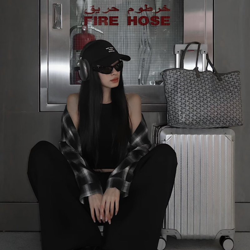 GOYARD 新版亞麻帆布Tote - 小號灰-1