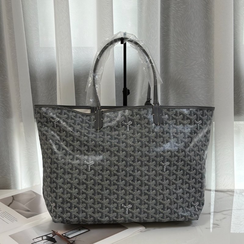 GOYARD 新版亞麻帆布Tote - 小號灰-2