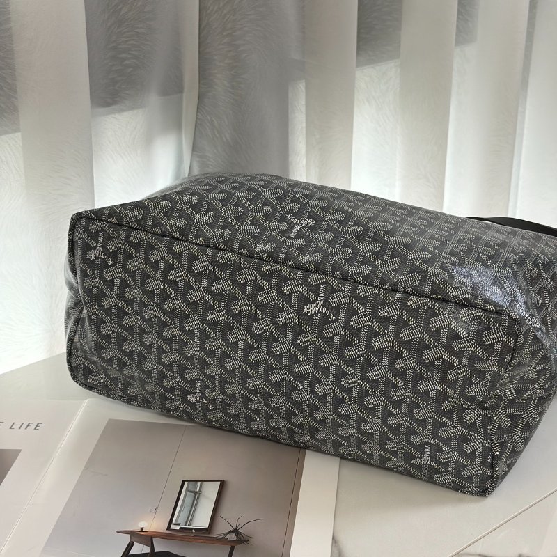 GOYARD 新版亞麻帆布Tote - 小號灰-3