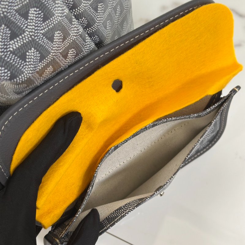 GOYARD 新版亞麻帆布Tote - 小號灰-5