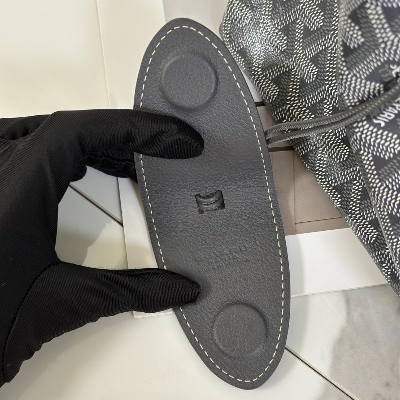 GOYARD 新版亞麻帆布Tote - 小號灰-8