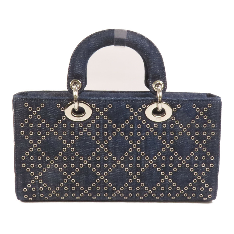 Dior Demin Lady D Joy銀扣手挽肩背兩用袋-1