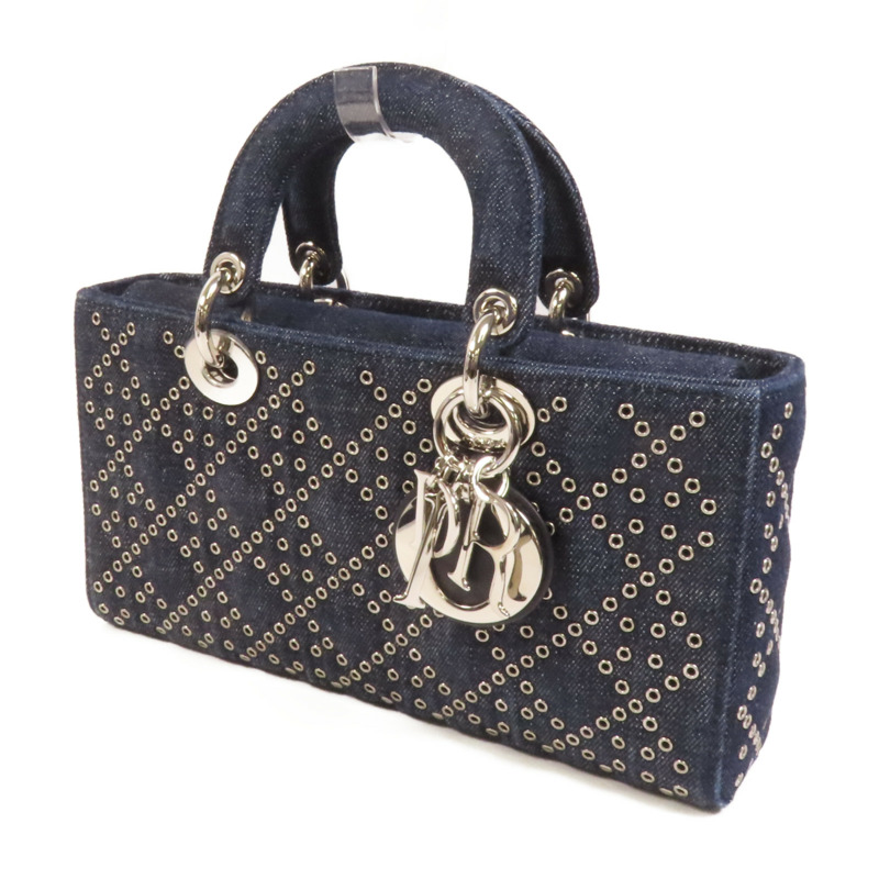 Dior Demin Lady D Joy銀扣手挽肩背兩用袋-2