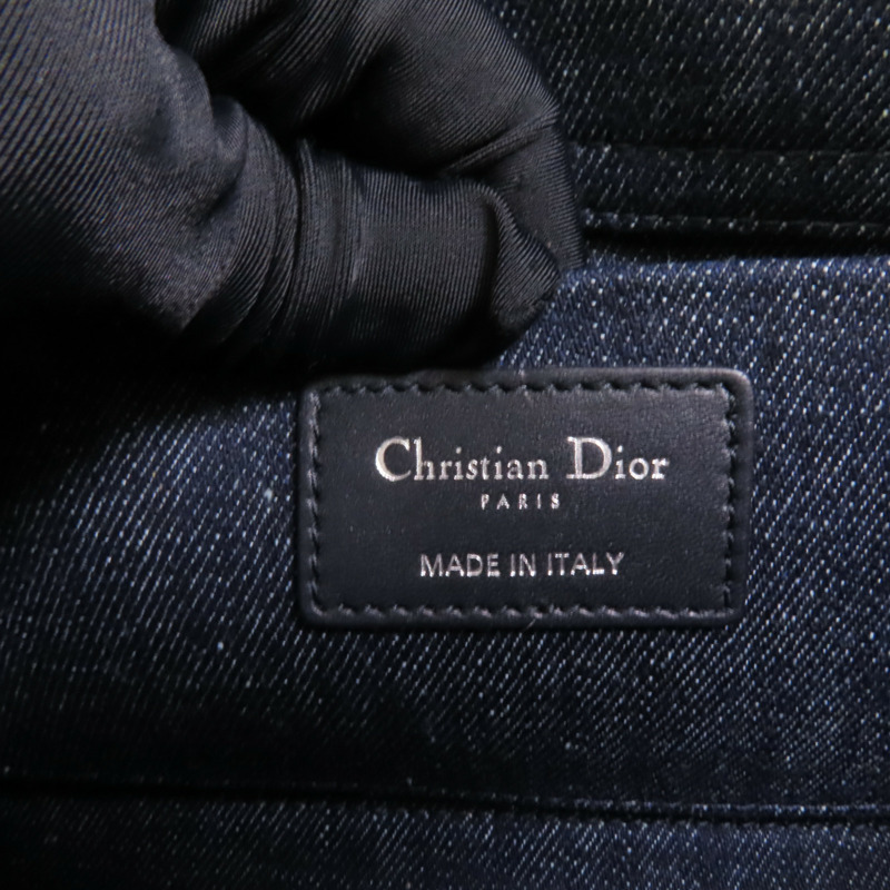 Dior Demin Lady D Joy銀扣手挽肩背兩用袋-9