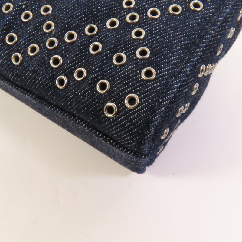 Dior Demin Lady D Joy銀扣手挽肩背兩用袋-15