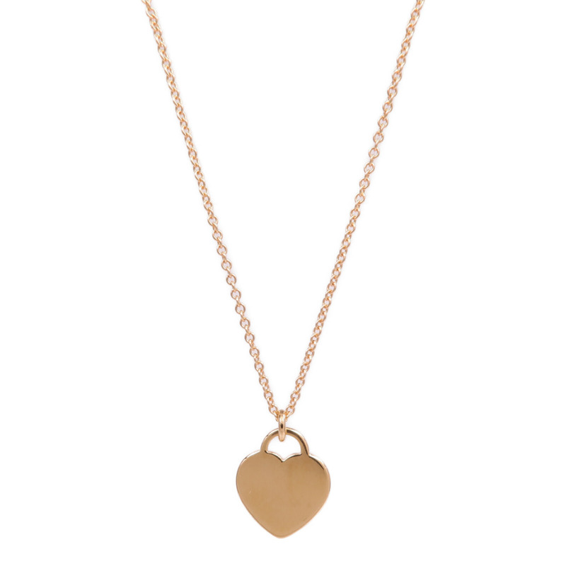 TIFFANY＆CO 18K玫瑰金Return To Tiffany Mini項鍊-1