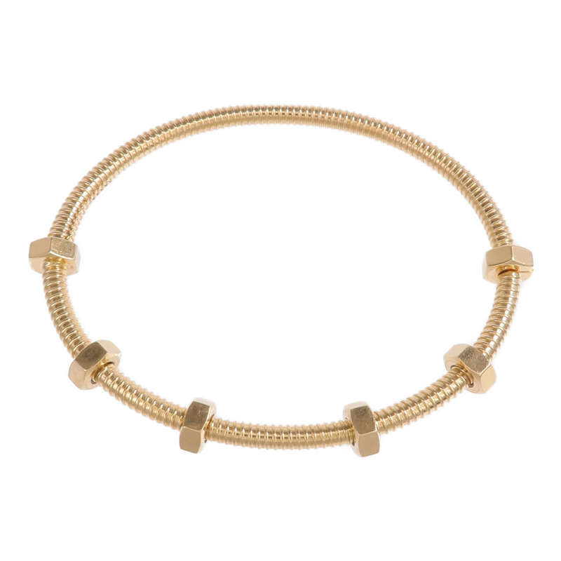 CARTIER 18K玫瑰金Ecrou de Cartier Bracelet手鐲Cartier#17-3