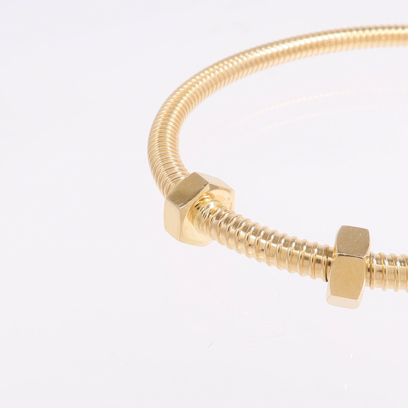 CARTIER 18K玫瑰金Ecrou de Cartier Bracelet手鐲Cartier#17-5