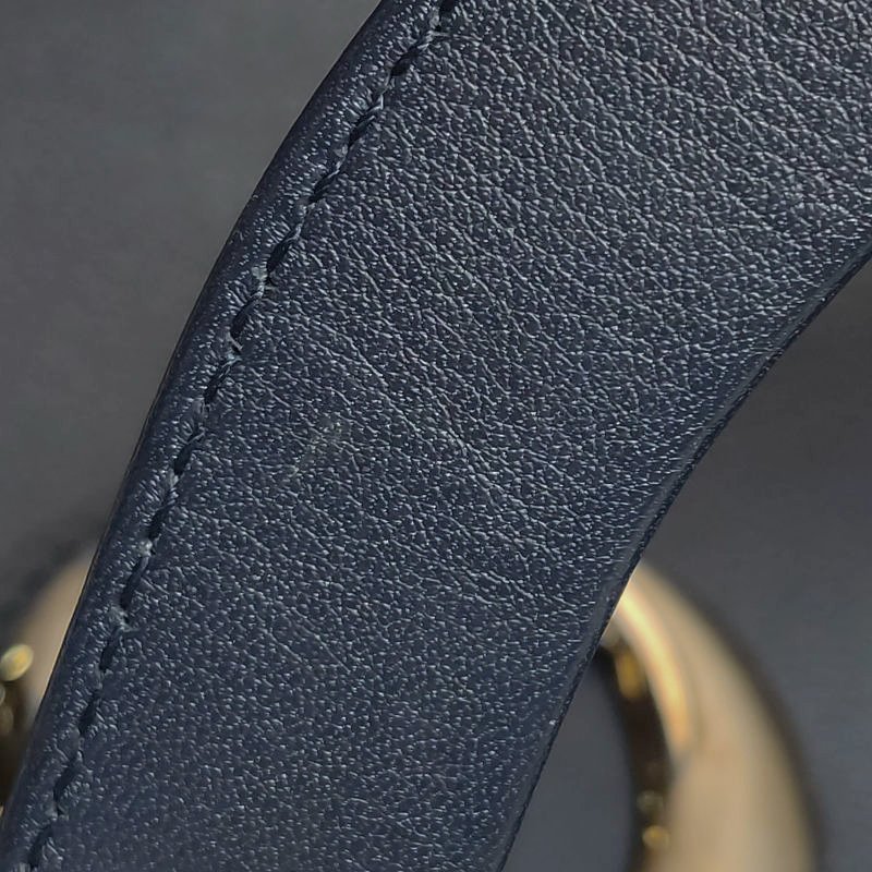 Dior Diorissimo中號牛皮蛇皮純色Dior字母吊飾子母包單肩包-16