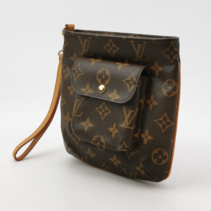 Louis Vuitton(LV)Partition植鞣革Monogram印花手拿包-1