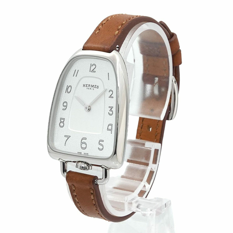 愛馬仕 Gallop d'Hermès GA1 210 女士銀色石英腕錶-2