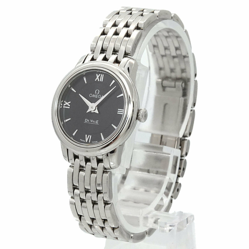 歐米茄碟飛系列 Prestige 424 10 24 60 01 001 女士黑色石英腕錶-2