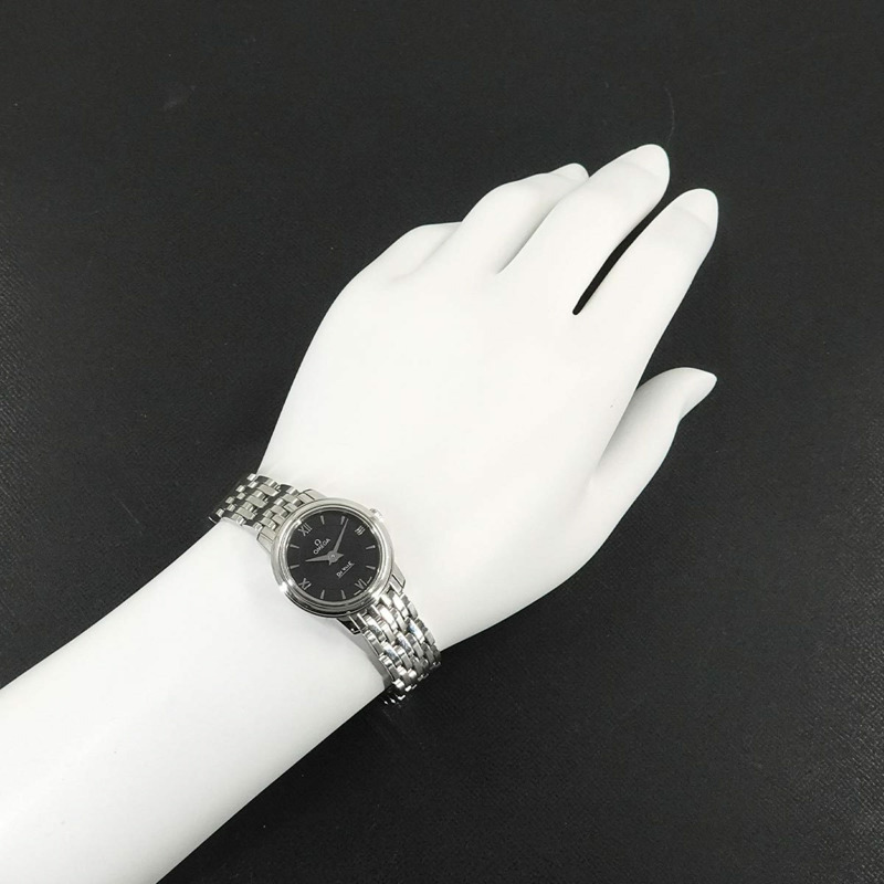 歐米茄碟飛系列 Prestige 424 10 24 60 01 001 女士黑色石英腕錶-3