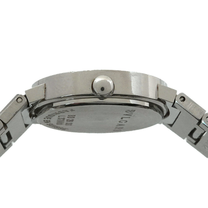 寶格麗 BB26SS 女士腕錶 12P 鑲鑽黑色石英錶-4