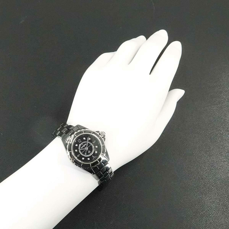 香奈兒 J12 29毫米 H2569 女士腕錶，鑲嵌8顆鑽石，黑色陶瓷錶殼，石英機芯-2