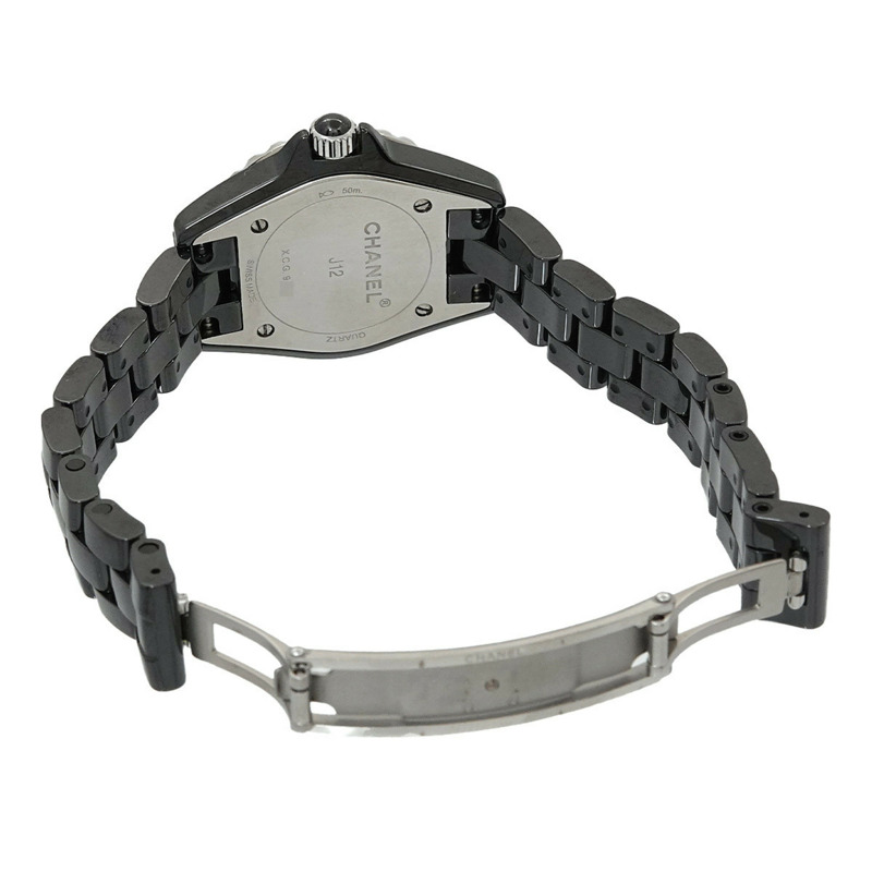 香奈兒 J12 29毫米 H2569 女士腕錶，鑲嵌8顆鑽石，黑色陶瓷錶殼，石英機芯-3