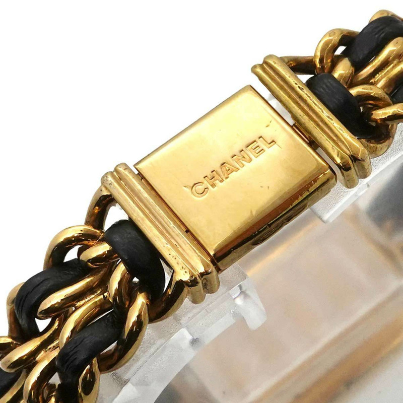 香奈兒 Premiere 女士腕錶，M 碼，H0001，黑金配色，石英機芯-5