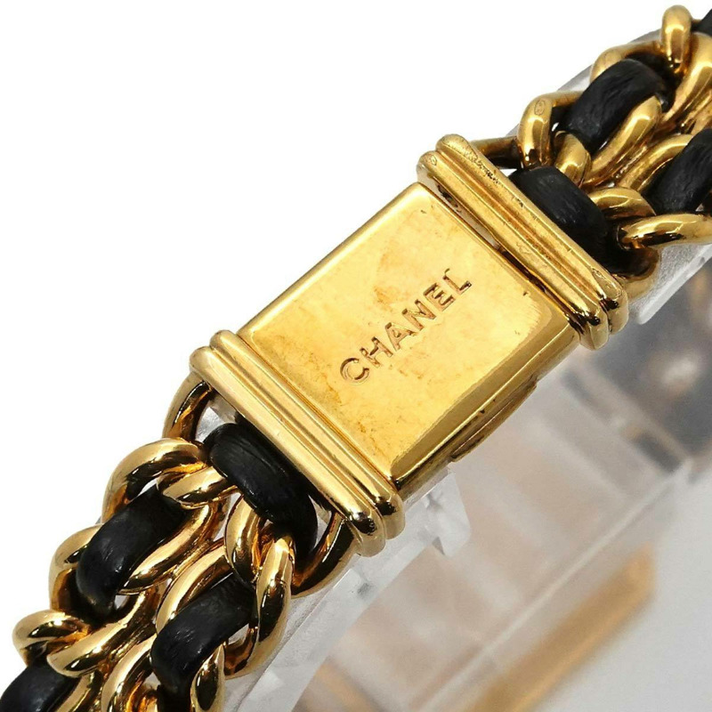 香奈兒 Premiere 女士腕錶，L 碼，H0001，黑金配色，石英機芯-5