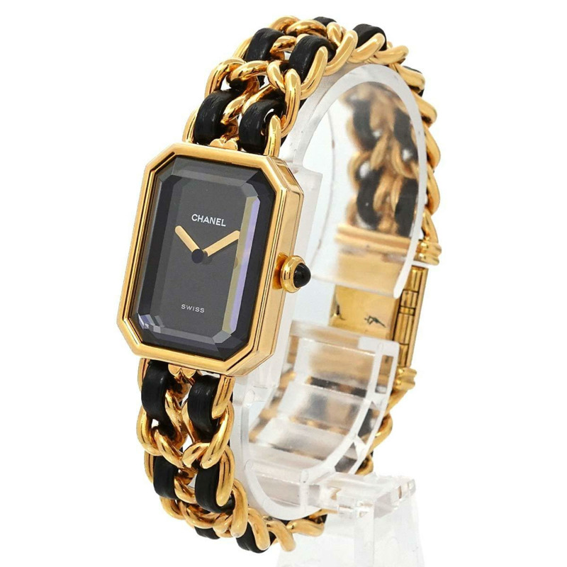 香奈兒 (CHANEL) Premiere 女士腕錶，M 碼，H0001，黑金配色，石英機芯-1