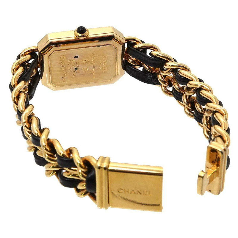 香奈兒 (CHANEL) Premiere 女士腕錶，M 碼，H0001，黑金配色，石英機芯-3