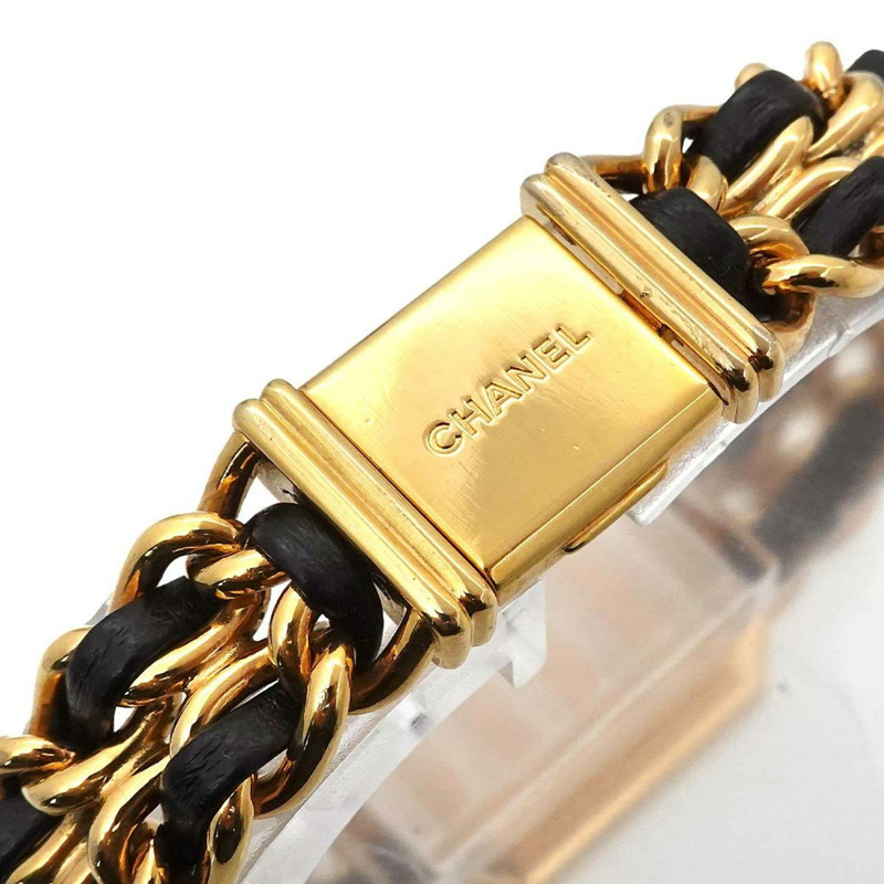 香奈兒 (CHANEL) Premiere 女士腕錶，M 碼，H0001，黑金配色，石英機芯-6