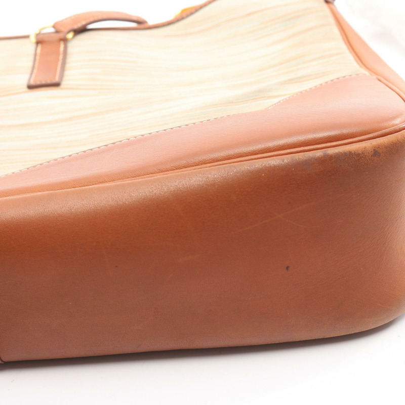 HERMES Trim 35 肩背包 Vibrato Barenia 皮革 灰棕色 Fauve GHW 二手 E-9