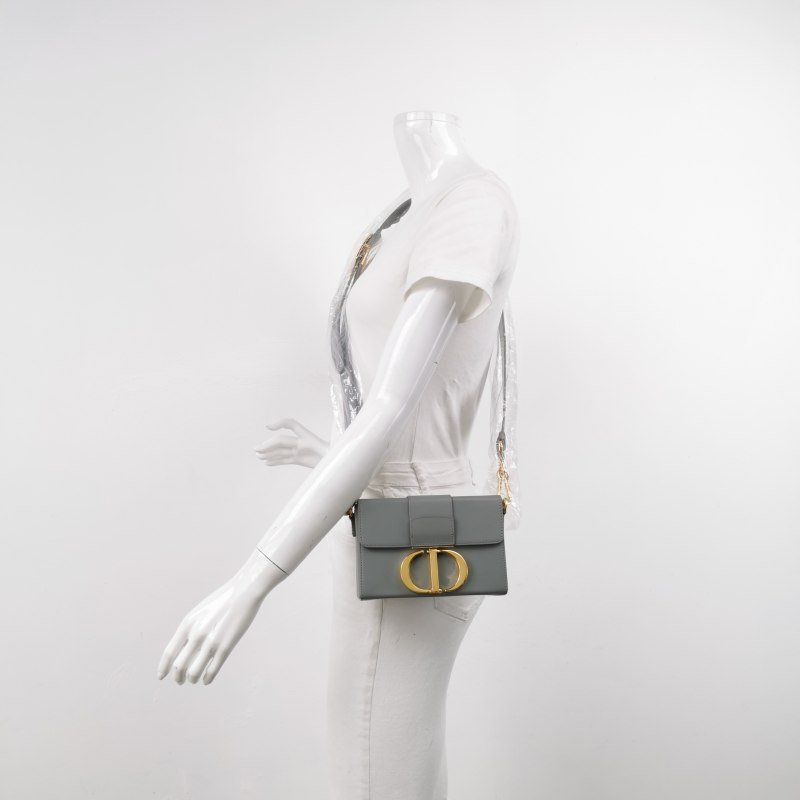 Dior 30 Montaigne蒙田包迷你牛皮純色CD標誌斜挎包單肩包-1