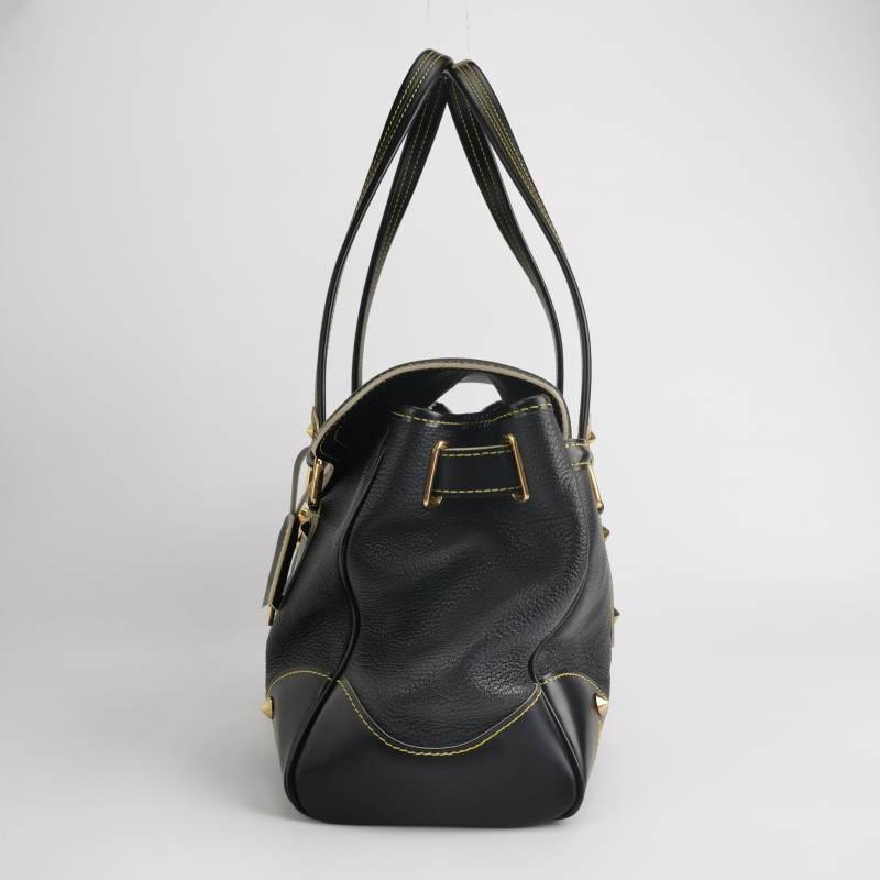 Louis Vuitton(LV)Suhali蘇哈里牛皮羊皮鉚釘手提包-2