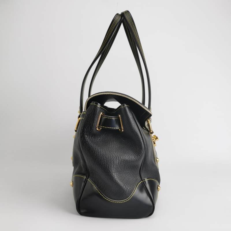 Louis Vuitton(LV)Suhali蘇哈里牛皮羊皮鉚釘手提包-3