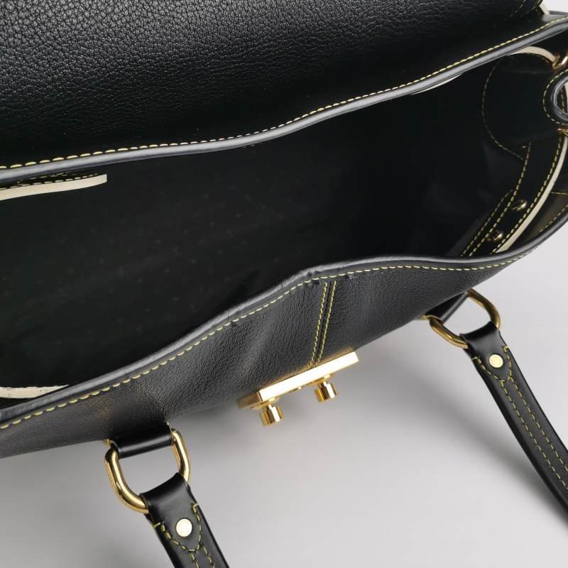 Louis Vuitton(LV)Suhali蘇哈里牛皮羊皮鉚釘手提包-6