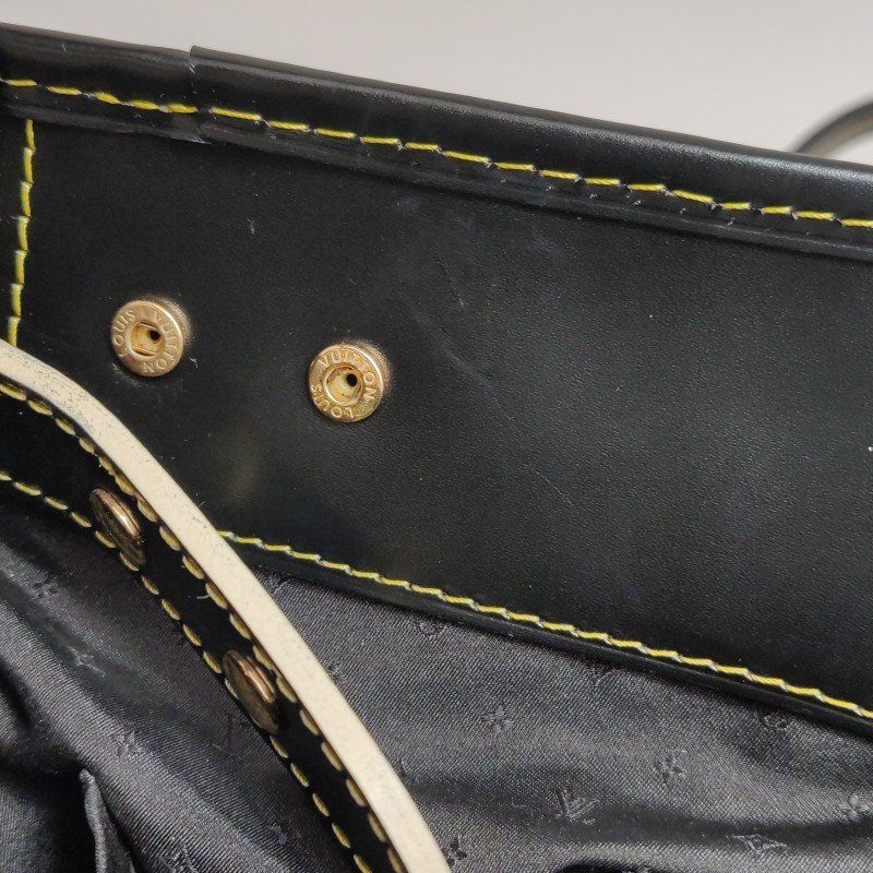 Louis Vuitton(LV)Suhali蘇哈里牛皮羊皮鉚釘手提包-8