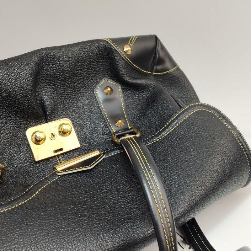 Louis Vuitton(LV)Suhali蘇哈里牛皮羊皮鉚釘手提包-18