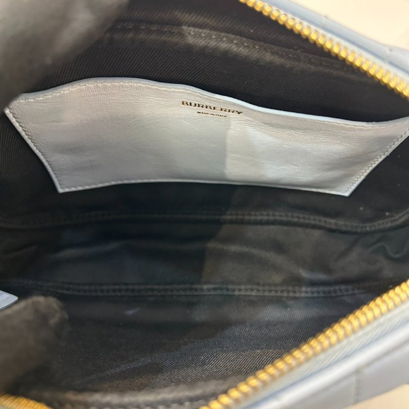 BURBERRY寶寶藍羊皮金釦LOLA相機包 -小-7