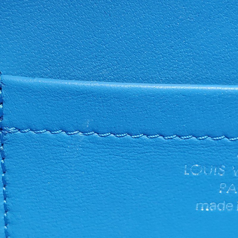 Louis Vuitton(LV)Bleecker牛皮撞色盒子包斜挎包單肩包晶片款-9