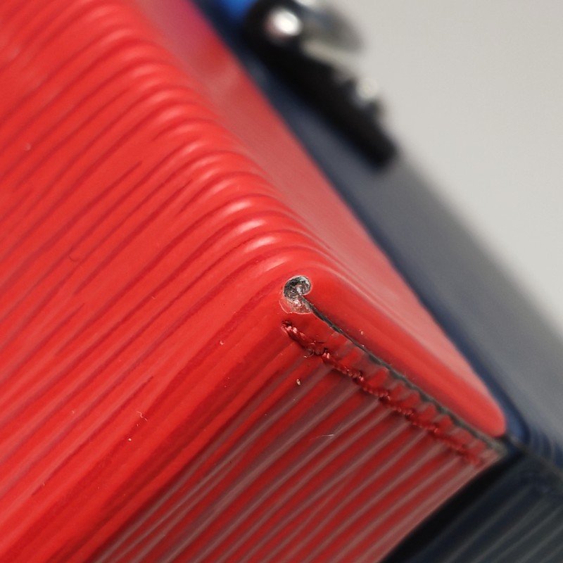 Louis Vuitton(LV)Bleecker牛皮撞色盒子包斜挎包單肩包晶片款-16