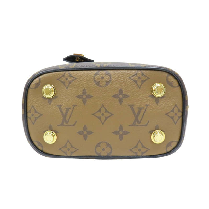 棕色 原花帆布 Vanity 兩用包 無鎖頭【LOUIS VUITTON LV 路易威登】 M45165-3