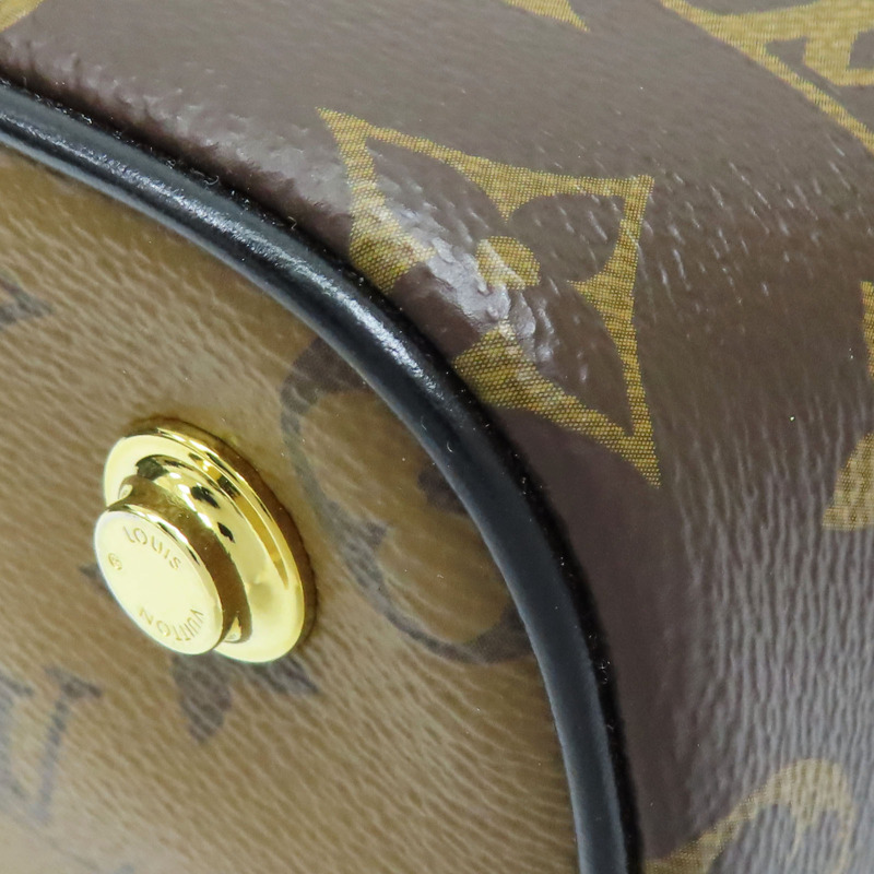 棕色 原花帆布 Vanity 兩用包 無鎖頭【LOUIS VUITTON LV 路易威登】 M45165-10