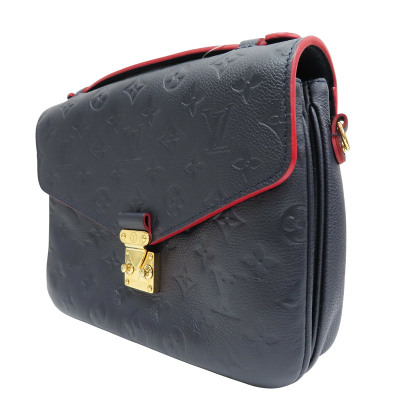 藍色 牛皮壓紋 Pochette Metis MM 肩背包【LOUIS VUITTON LV 路易威登】 M44071-2