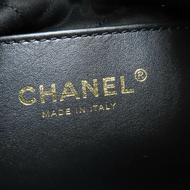 黑色 牛皮 Mini 鍊帶肩背包【CHANEL 香奈兒】 AS3980-8