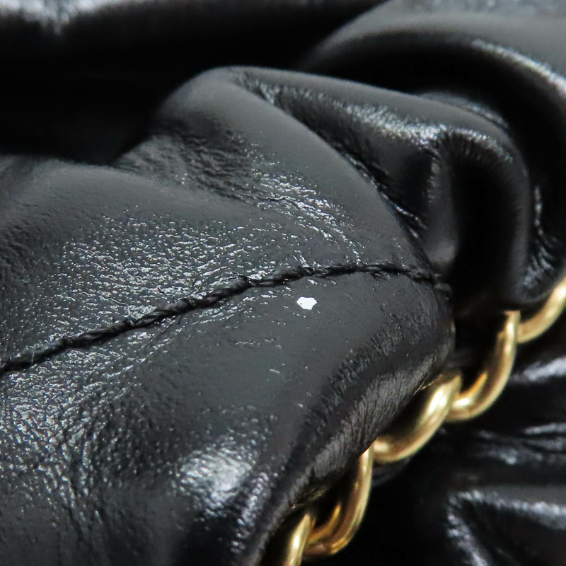 黑色 牛皮 Mini 鍊帶肩背包【CHANEL 香奈兒】 AS3980-16