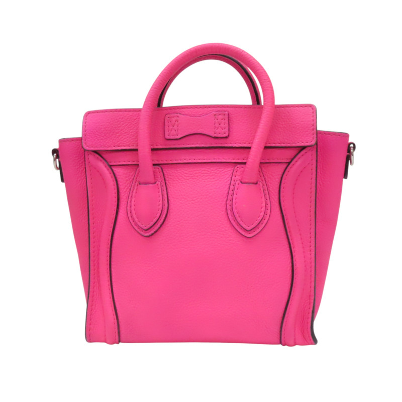 桃紅色 牛皮 Nano Luggage 兩用包【CELINE 賽琳】 189243DRU-1