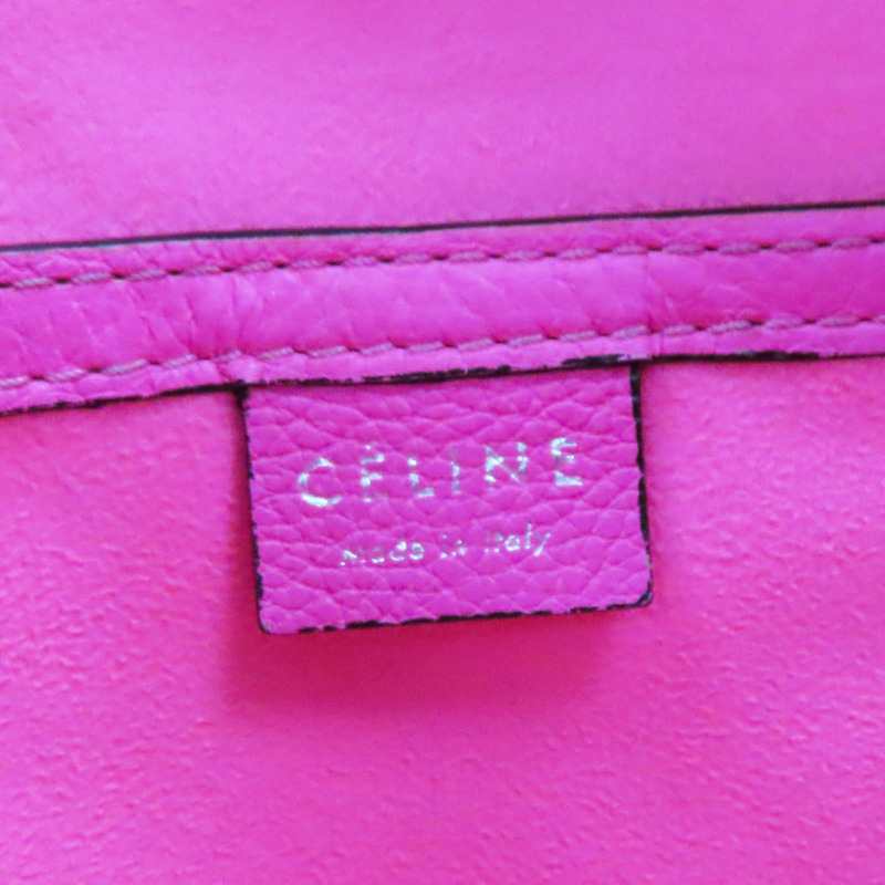 桃紅色 牛皮 Nano Luggage 兩用包【CELINE 賽琳】 189243DRU-7