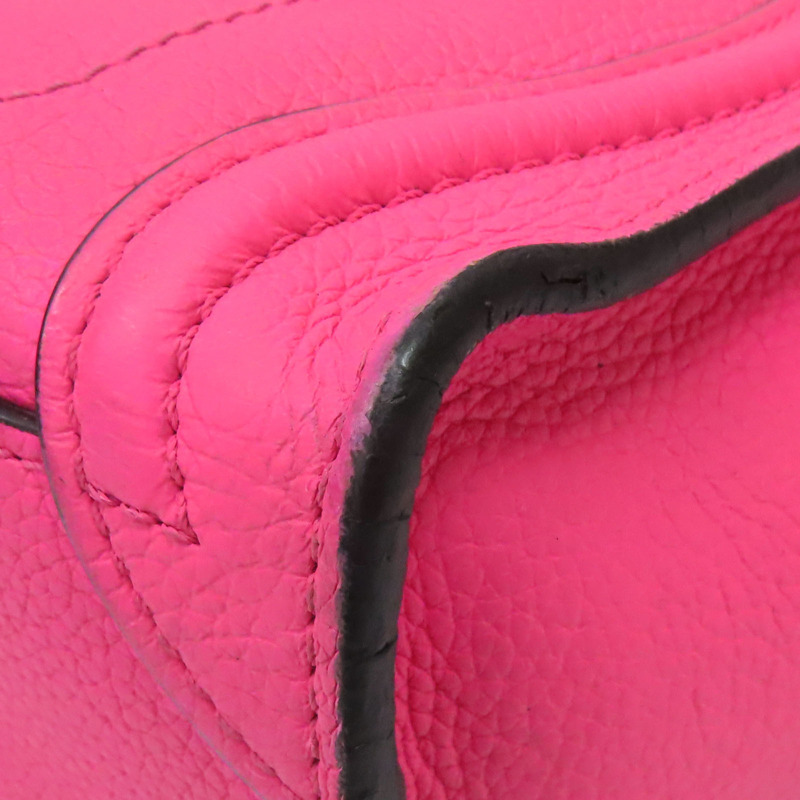 桃紅色 牛皮 Nano Luggage 兩用包【CELINE 賽琳】 189243DRU-11