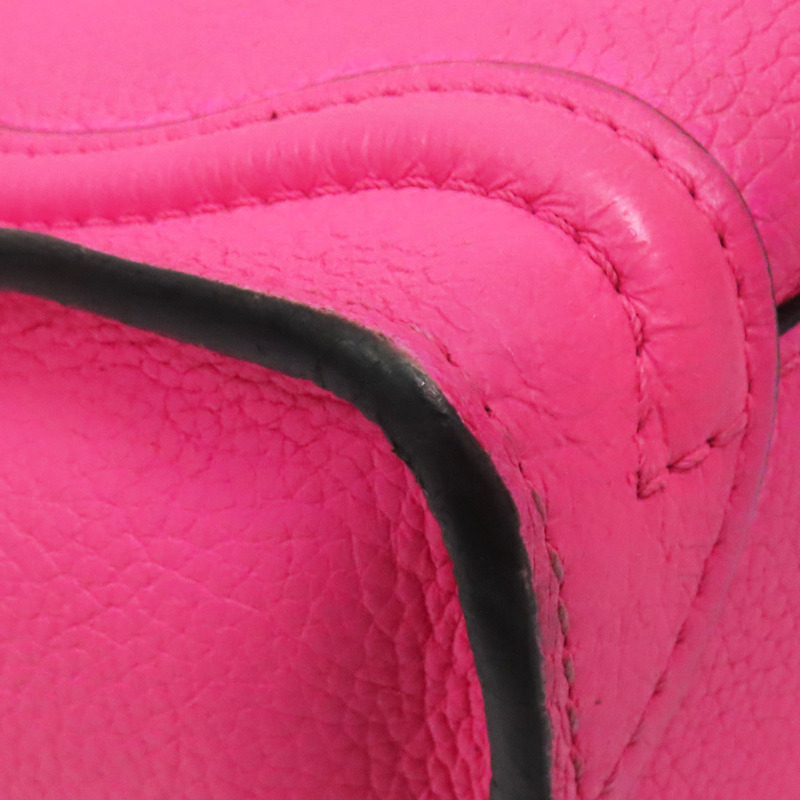 桃紅色 牛皮 Nano Luggage 兩用包【CELINE 賽琳】 189243DRU-12